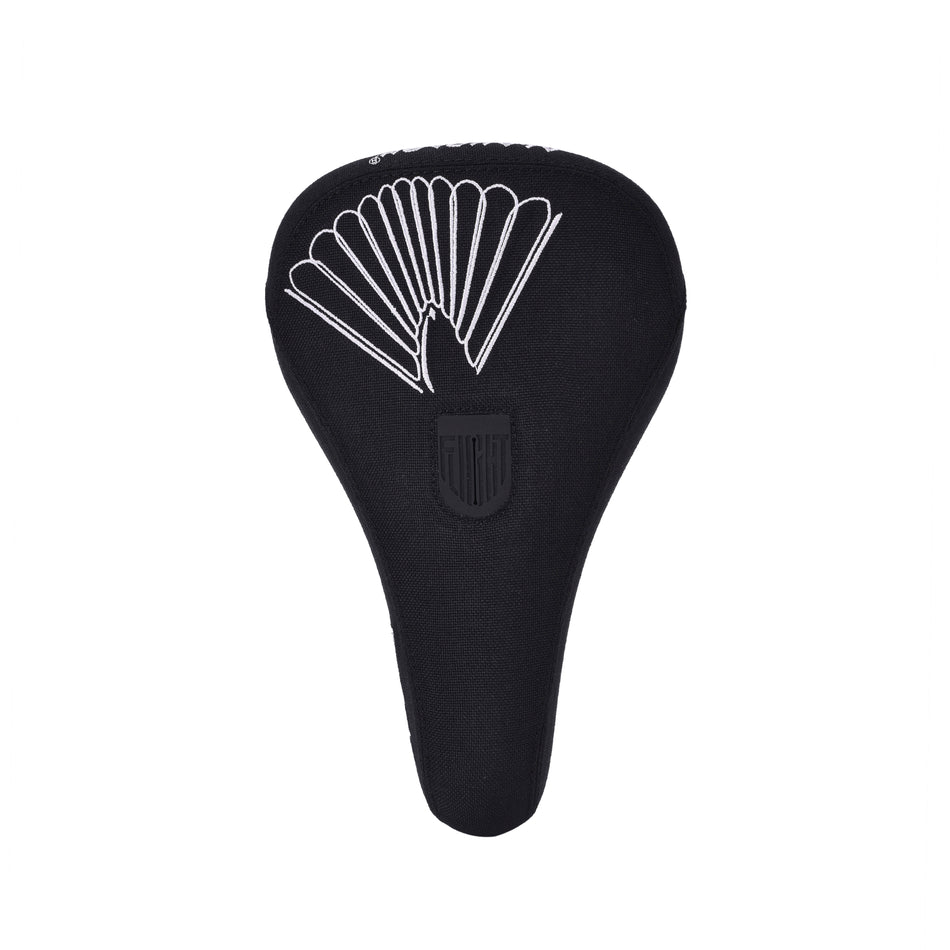 FLIGHT e1a PIVOTAL SADDLE SEAT - Black & Silver Wing